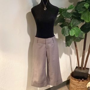 Banana Republic Factory Wide Leg Gray Capris Pants